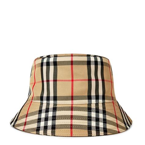 faux burberry bucket hat